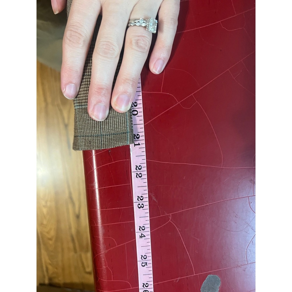 David Paul Plaid Culottes Wide Leg Pants Womens Size 8 Brown Career Vintage USA - Picture 10 of 12